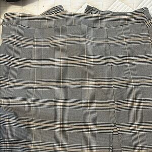 Plaid Patterned Pants